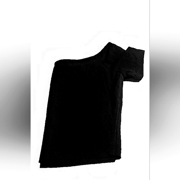 Small Black Off the Shoulder Crop Top - Picture 1 of 3